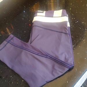 Lululemon  cropped running leggings size 8